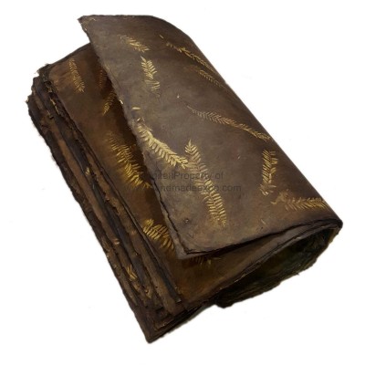 Nepali Lokta Wrapping Paper, [veggie Dye], Dark Brown