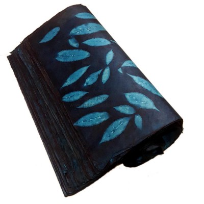 Nepali Lokta Wrapping Paper, [veggie Dye], Dark Blue