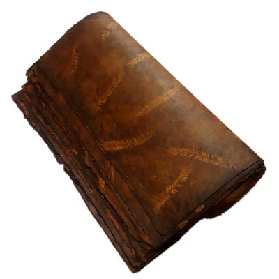 Nepali Lokta Wrapping Paper, [veggie Dye], Dark Brown