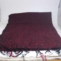 Yak Wool Shawl, Nepali Acrylic Hand Loom Shawl, [dark Pink]