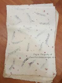 Nepali Lokta Wrapping Paper, [with Flowers Petals], V1