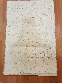 Nepali Lokta Wrapping Paper, [with Flowers Petals], V3