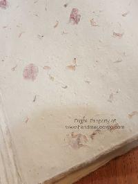 Nepali Lokta Wrapping Paper, [with Flowers Petals], V5