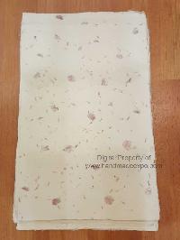 Nepali Lokta Wrapping Paper, [with Flowers Petals], V5