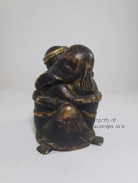Statue Of Elephant Couple, [antique Finishing]