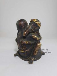 Statue Of Elephant Couple, [antique Finishing]