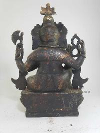Tibetan Statue Of Ganesh [antique Finishing]