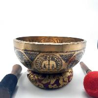 Fine Carving Singing Bowl [lingam], With [7 Chakra], [etching Carving], [select Accessories]