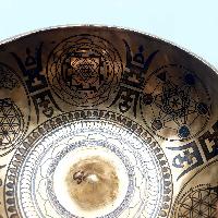 Fine Carving Singing Bowl [lingam], With [7 Chakra], [etching Carving], [select Accessories]