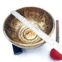 Fine Carving Singing Bowl [lingam], With [7 Chakra], [etching Carving], [select Accessories]