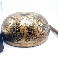 Fine Carving Singing Bowl [lingam], With [7 Chakra], [etching Carving], [select Accessories]