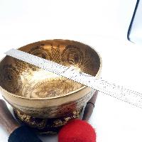 Fine Carving Singing Bowl [jambati], With [vajrasattva Shakti], [etching Carving], [select Accessories]