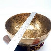 Fine Carving Singing Bowl [jambati], With [manjushri], [etching Carving], [select Accessories]