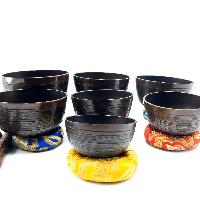 7 Chakra Set, Singing Bowl Set, [bronze], [oxidized], [select Accessories]