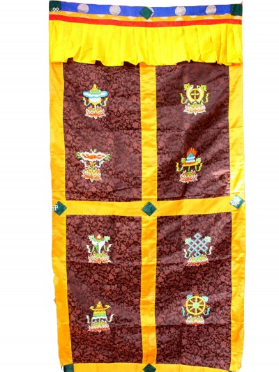 Brocade Tibetan Door Curtain