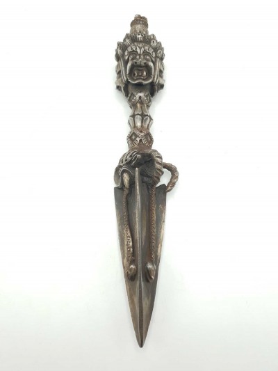 Iron Phurba With Three Heads