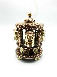 Five All Rotating Table Top Prayer Wheel Set With Mantra Inside