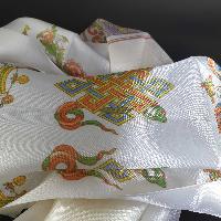 Offering Khada With Ashtamangala Prints, [white]