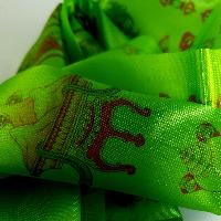 Offering Khada With Ashtamangala Prints, [green]
