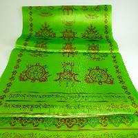 Offering Khada With Ashtamangala Prints, [green]