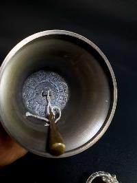 [dehradun], [hq] Bronze Bell And Dorje [vajra], [full Silver Plated]