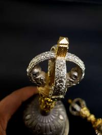 [dehradun], [hq] Bronze Bell And Dorje [vajra], [gold And Silver Plated]