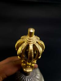 [hq] Bronze Bell And Dorje [vajra], 9 Point, [gold Plated]