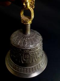 [hq] Bronze Bell And Dorje [vajra], 9 Point, [gold Plated]