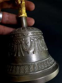 [hq] Bronze Bell And Dorje [vajra], 9 Point, [gold Plated]