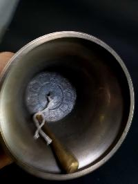 [hq] Bronze Bell And Dorje [vajra], 9 Point, [gold Plated]