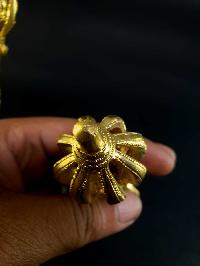 [hq] Bronze Bell And Dorje [vajra], 9 Point, [gold Plated]