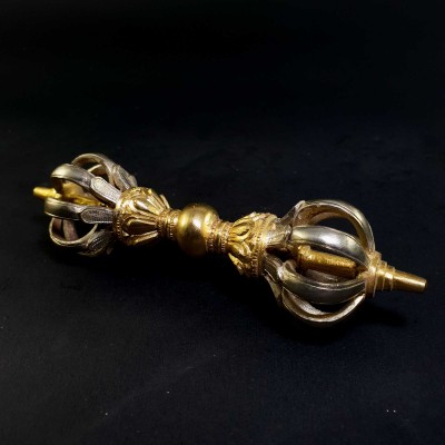 Good Quality 9 Point Vajra Dorje, [gold And Silver Plated]