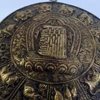 Metal Kalachakra Mandala, [wall Hangings].tibetan Calendar With Kalachakra