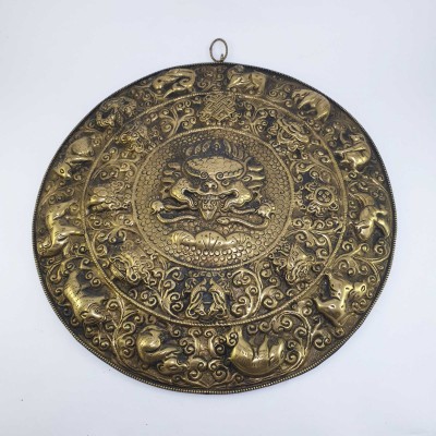 Metal Cheppu Mandala, [wall Hangings], Tibetan Calendar With Cheppu