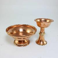 Copper Serkyem Offering, Buddhist Ritual Items, [2 Pcs Set, Small]