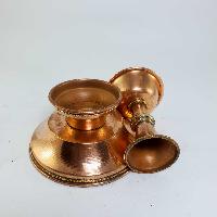 Copper Serkyem Offering, Buddhist Ritual Items, [2 Pcs Set, Small]