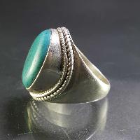 Turquoise Silver Ring [old Tibetan Turquoise]