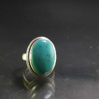 Turquoise Silver Ring [old Tibetan Turquoise]