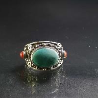 Turquoise Silver Ring [old Tibetan Turquoise]
