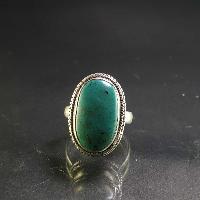Turquoise Silver Ring [old Tibetan Turquoise]