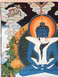 Tibetan Thangka Of Samantabhadra