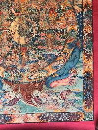 Tibetan Thangka Of Wheel Of Life- Bhavacakra - Reduk