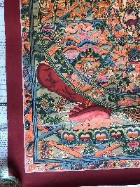 Tibetan Thangka Of Wheel Of Life - Bhavacakra - Reduk