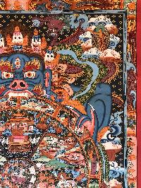Tibetan Thangka Of Wheel Of Life - Bhavacakra - Reduk