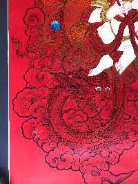 Tibetan Thangka Of White Jambal, [red]