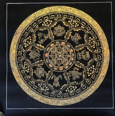 Tibetan Mantra Mandala, [color], [student Mandala]