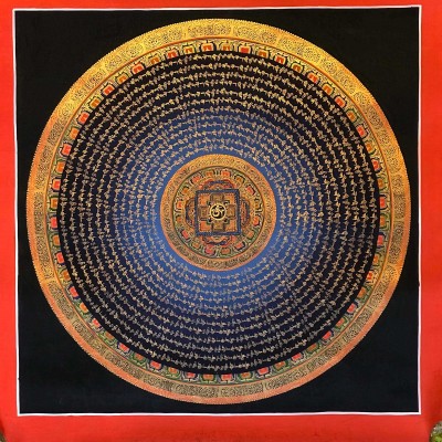 Tibetan Mantra Mandala, [color]