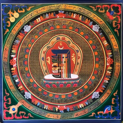 Tibetan Mantra Mandala, [color]