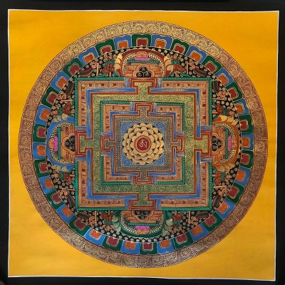 Tibetan Mantra Mandala, [color]