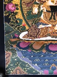 Tibetan Thangka Of Vajrasattva With Consort, [shakti], Yab-yum